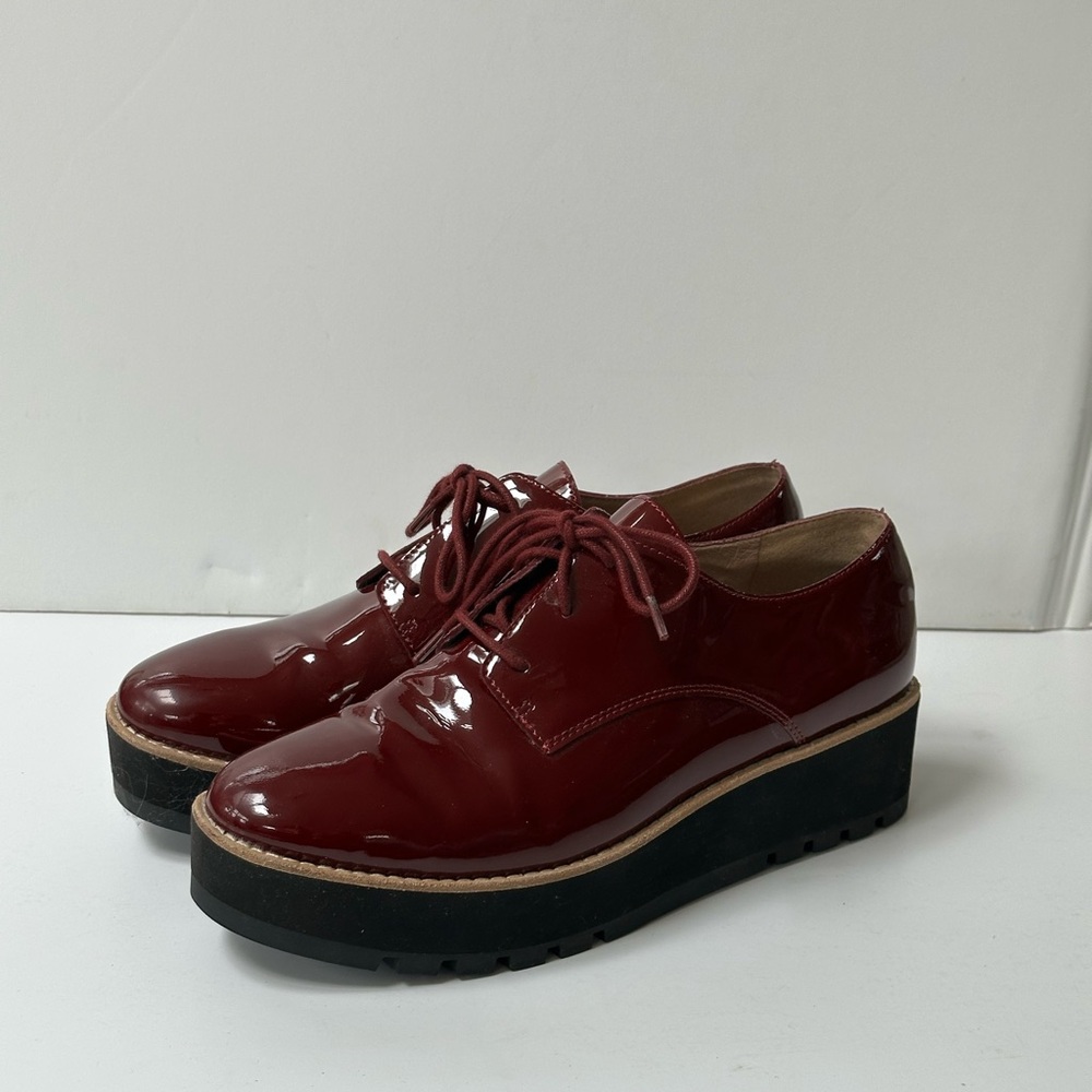Eileen Fisher Red Patent Loafers